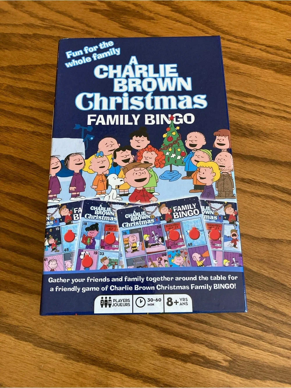 A Charlie Brown Christmas Family Bingo Game, Fun For The Whole Family